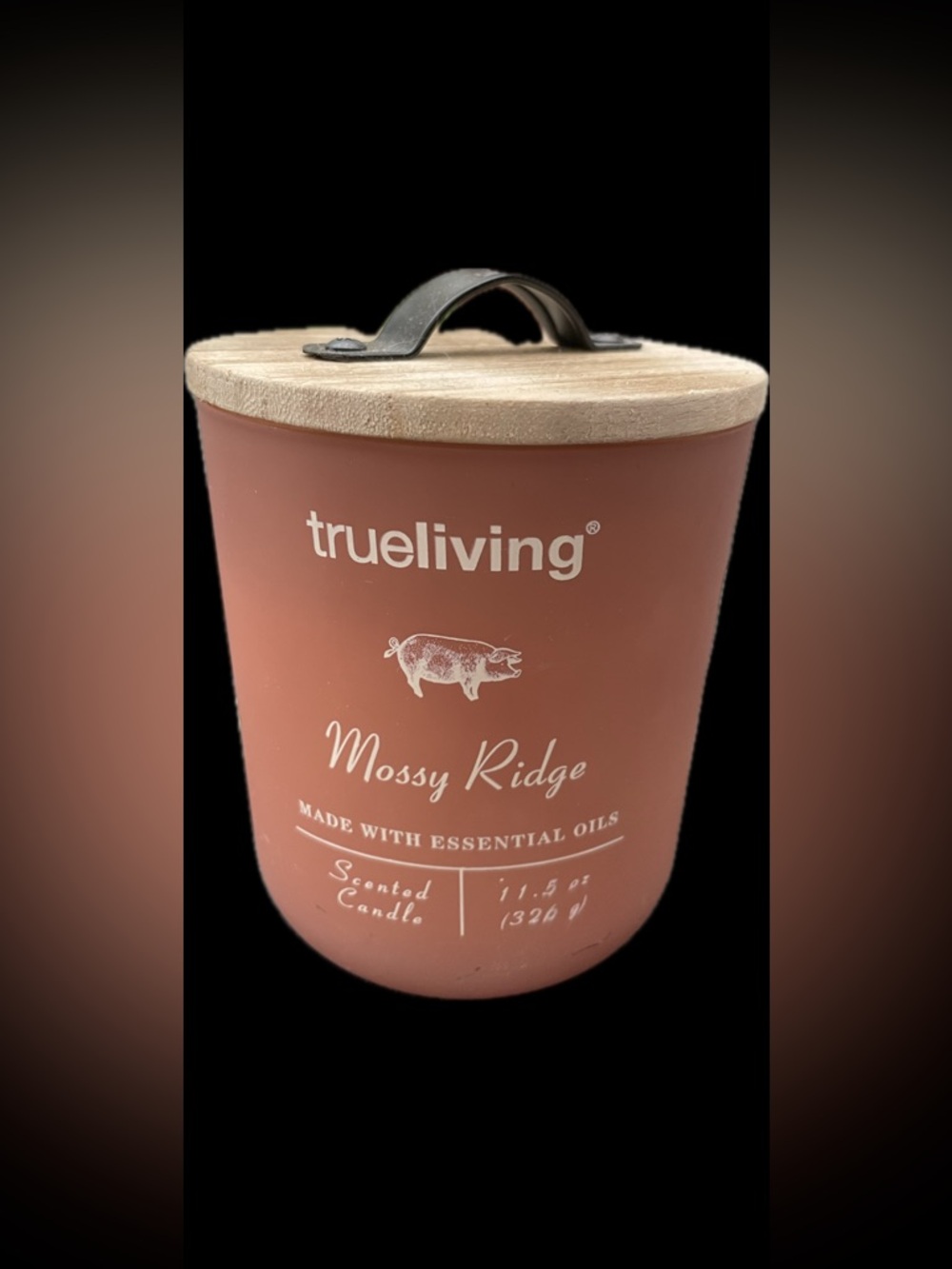 trueliving Mossy Ridge Scented Candle - Terracotta